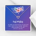 thumbnail image 1 of Anavia Best Wishes Gift Card High Quality Stainless Steel Fashion Necklace for Her, Girlfriend Gift, Wife Gift, Gift for Fiancee-[Rose Gold Mini Crystal Heart, Blue-Purple Gift Card], 1 of 3