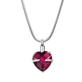 thumbnail image 1 of Anavia Birthstone Heart Cremation Necklace Stainless Steel Memorial Jewelry Urn Ashes Holder Container with Free Funnel Kit and Velvet Jewelry Box [February], 1 of 5