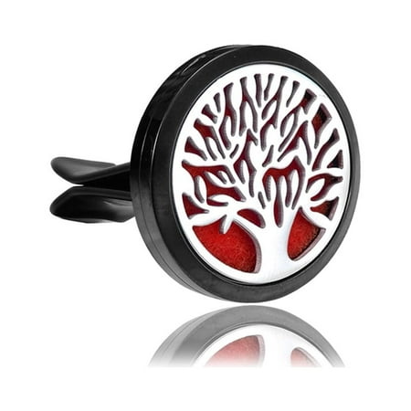 Anavia Black Tree Aromatherapy Essential Oil Car Vent Clip with Gift Box