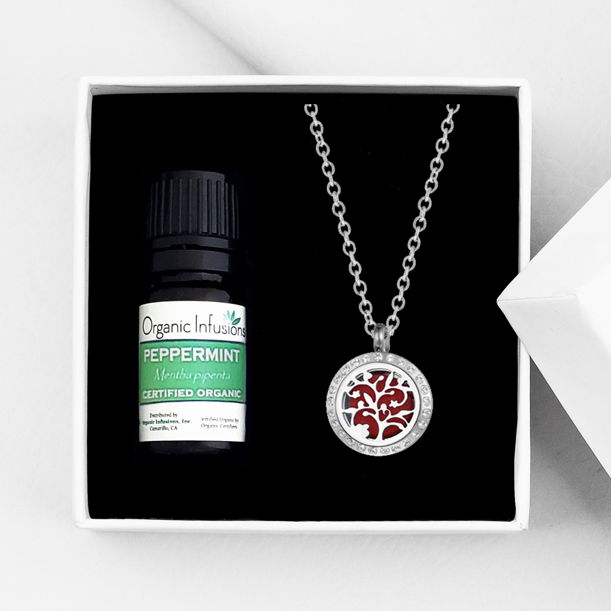 Buy Dove and Olive Branch Necklace, for Aromatherapy Oils Perfume Diffuser,  Silver Essential Oil Necklace, Silver Color, Animal Lover Gift Idea Online  in India - Etsy