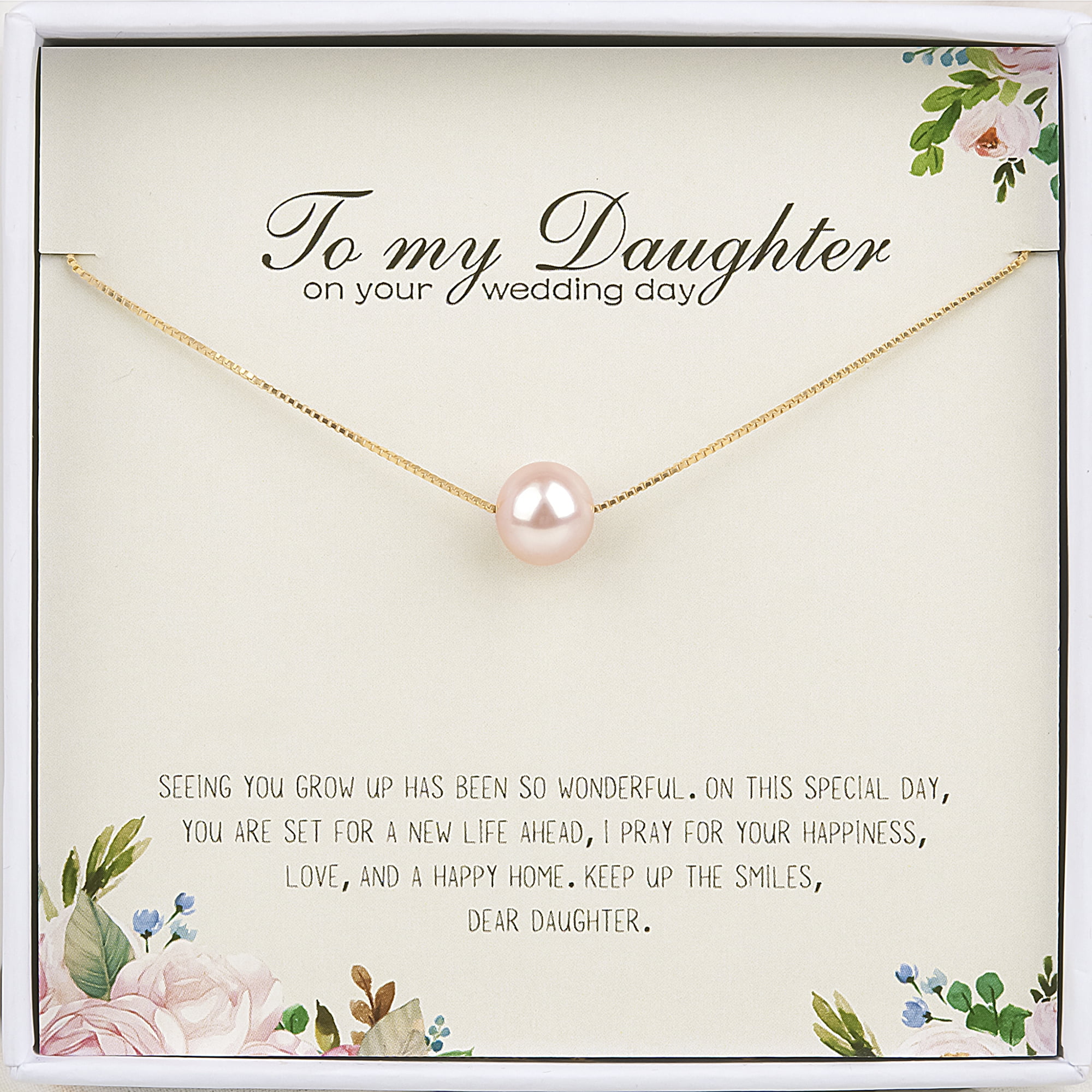 Mother To Daughter Wedding Day Necklace Gift, Daughter Wedding Gift Fr –  SEKKEI 10
