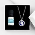 thumbnail image 1 of Anavia Butterfly Aromatherapy Oil Diffuser Crystal Necklace Essential Oil Gift Set - Silver Necklace & Eucalyptus Oil, 1 of 6