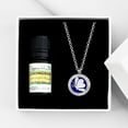 thumbnail image 1 of Anavia Butterfly Aromatherapy Oil Diffuser Crystal Necklace Essential Oil Gift Set - Silver Necklace & Lemongrass Oil, 1 of 6