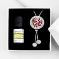 thumbnail image 1 of Anavia Cloud Essential Oil Diffuser Crystal Slider Necklace Aromatherapy Gift Set - Lemongrass Oil, 1 of 5