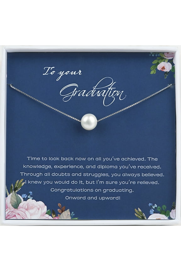 College Graduation Gift for Her - Custom High School 2021 Graduation Gifts for Daughter - 925 Sterling Silver Necklace Graduation Gift Box