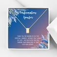 thumbnail image 1 of Anavia Confirmation Sponsor Gift for Women, Gifts for Sponsors, Baptism Gift, Goddaughter Gift, Thank you Religious Sponsor Gifts Card Necklace-[Gold Cube, Blue-Orange Gift Card], 1 of 3