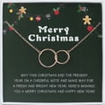 thumbnail image 1 of Anavia Coworkers Gifts for Christmas, Christmas Necklace for Friends, Teacher Boss New Year Necklace Jewelry Gifts for Christmas-[Rose Gold Double Circles], 1 of 10