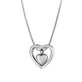 thumbnail image 1 of Anavia Cremation Jewelry for Ashes Memorial Necklace Ash Urn Keepsake Floating Drop Heart Silver with FREE Funnel Kit and Velvet Jewelry Box-[Silver], 1 of 7