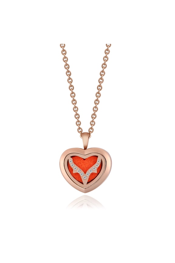 Crystal Heart Necklace Gift for Her Anavia Essential Oil Diffuser Necklace, Aromatherapy Necklace, Scent Necklace, Aromatherapy Oil Lockets, Aromatherapy Jewelry, With Gifts Box Ships Next Day
