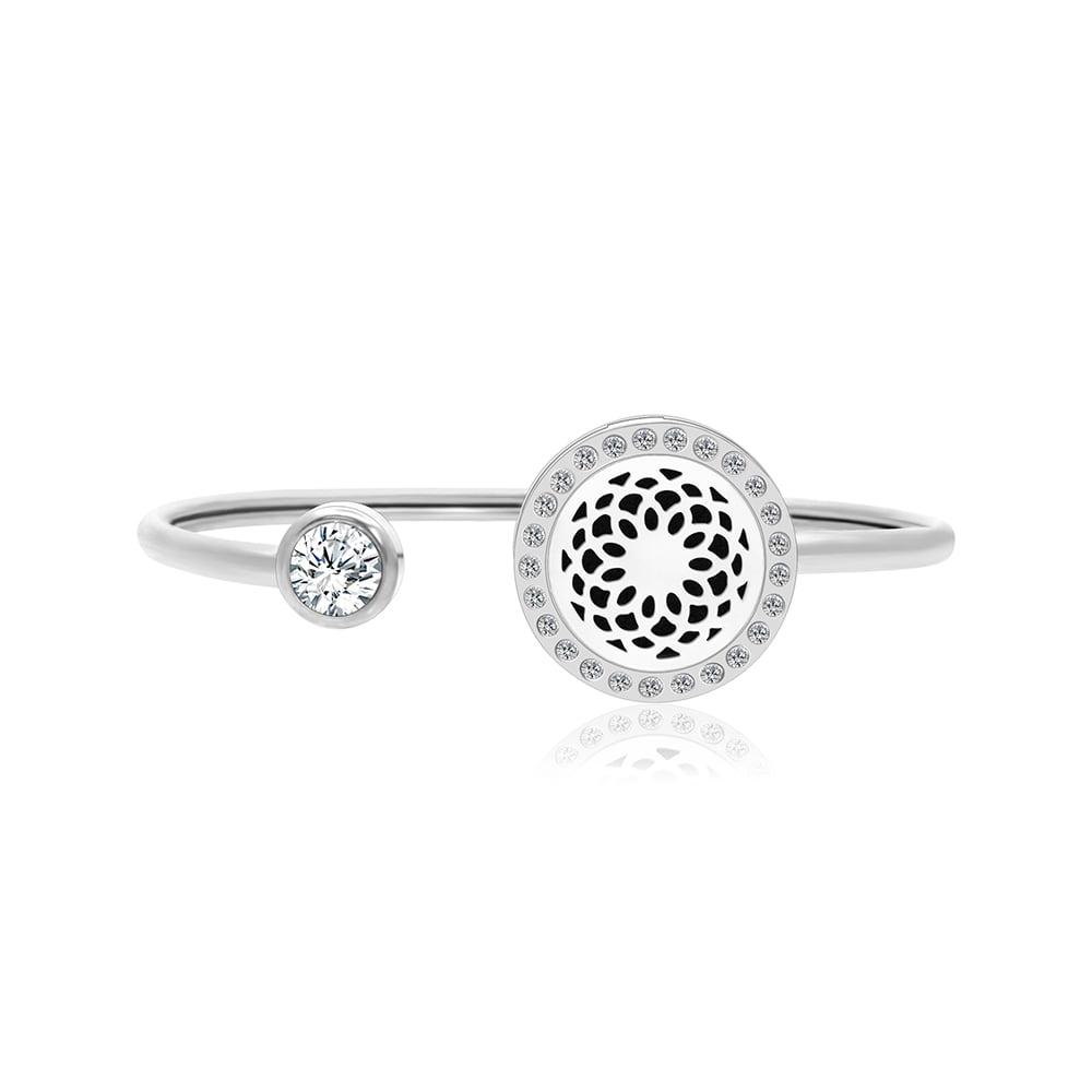Anavia Dream Catcher Rhinestones Aromatherapy Jewelry Essential Oil Bangle with Gift Box