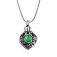 thumbnail image 1 of Anavia Emerald Celtic Human Ashes Cremation Holder Jewelry Memorial Necklace Ash Urn Keepsake with FREE Funnel Kit and Velvet Jewelry Box, 1 of 5