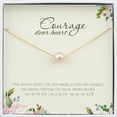 thumbnail image 1 of Anavia Encouragement Gift, Courage Dear Heart Necklace, Strength Necklace Christmas Gift for Daughter-[Pink Pearl + Gold Chain], 1 of 1