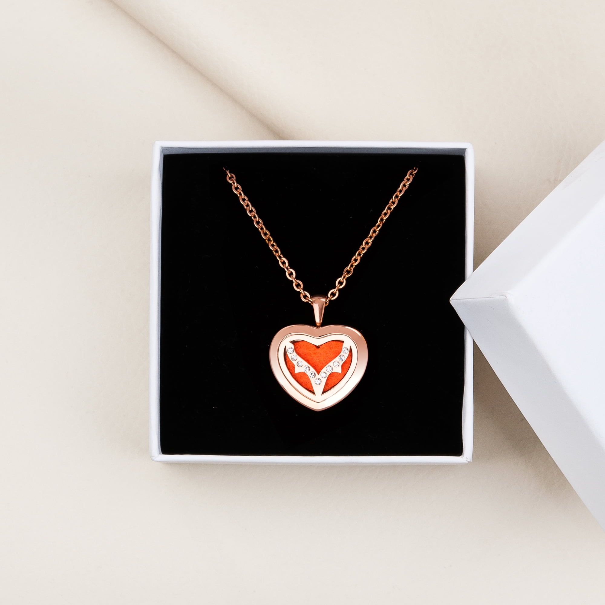 Anavia Essential Oil Diffuser Necklace, Aromatherapy Necklace, Scent Necklace, Aromatherapy Oil Lockets, Diffuser Lockets, Aromatherapy Jewelry, Diffuser Jewelry, With Gifts Box-[Silver]