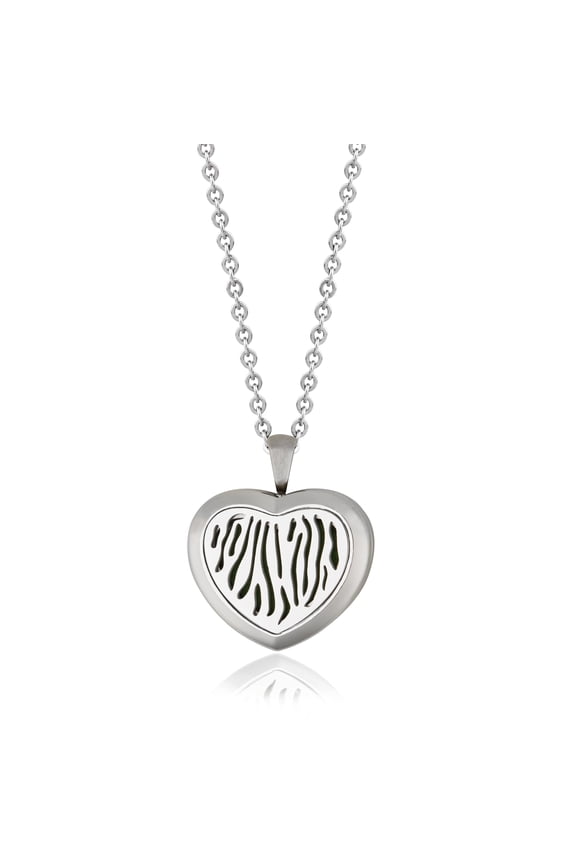 Essential Oil Diffuser Necklace, Aromatherapy Necklace, Scent Necklace, Aromatherapy Oil Lockets, Diffuser Lockets, Aromatherapy Jewelry, Diffuser Jewelry, With Gifts Box-[Silver]