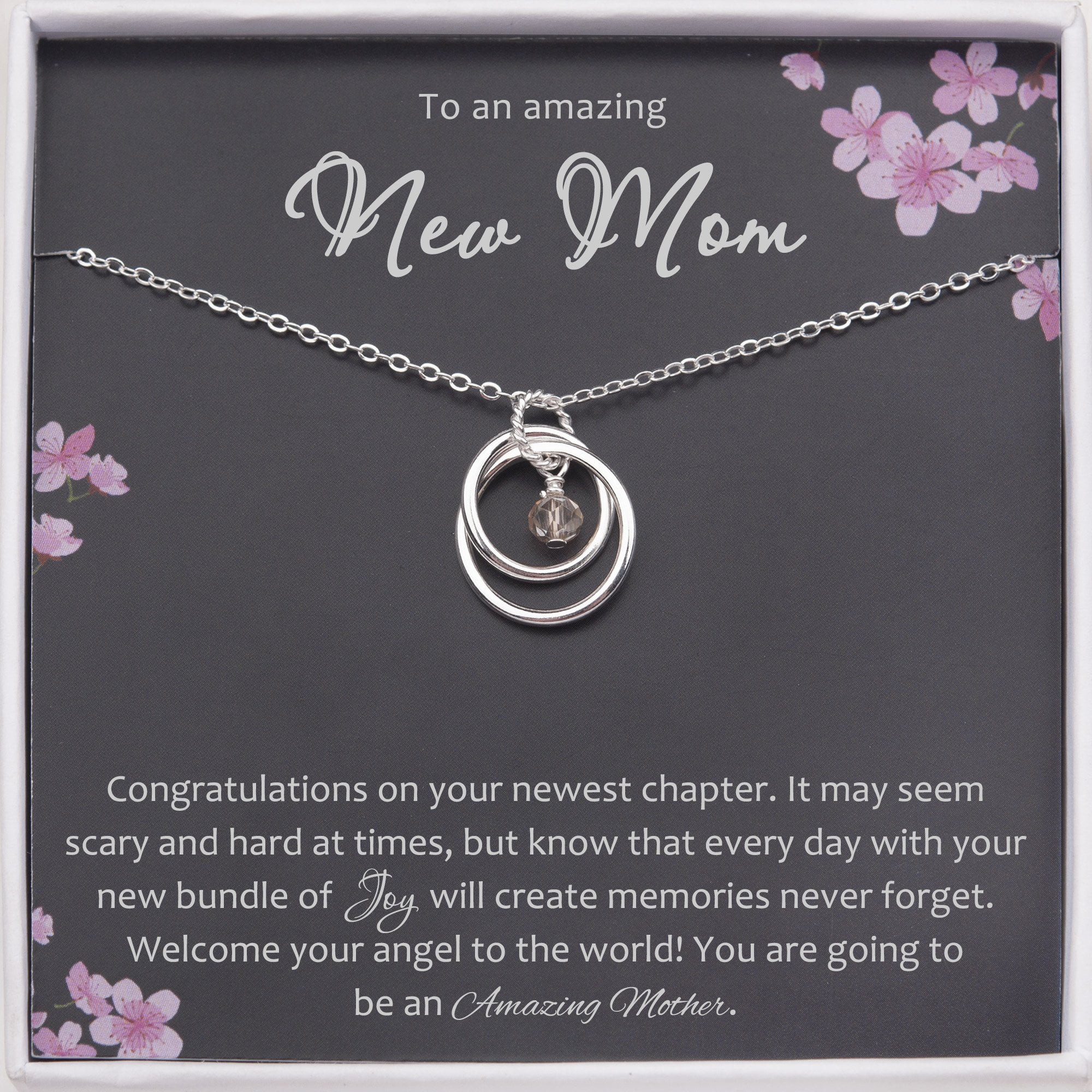 Anavia New Mom Gift Jewelry 925 Sterling Silver Baby Feet Necklace Gifts for New Mom Custom New Mother First Time Mom Gift for Friends Sister Customize a name Walmart