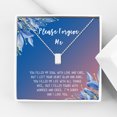 thumbnail image 1 of Anavia Forgiveness Gift for Girlfriend, Please Forgive Me Card Necklace, Apology Card, ask for forgiveness Necklace Jewelry Card Gift-[Silver Cube, Blue-Orange Gift Card], 1 of 3