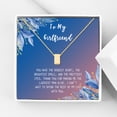 thumbnail image 1 of Anavia To My Girlfriend Necklace Gift, Card Gift for GF, Girlfriend Jewelry, Girlfriend Birthday Gift, Valentines Gift-[Gold Cube, Blue-Orange Gift Card], 1 of 3