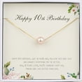 thumbnail image 1 of Anavia Happy 10th Birthday Pearl Necklace Card Gift, Tenth Birthday Necklace for Girl, gift for 11 Year Old Girl Gifts, Double Digits Birthday -[Pink Pearl + Gold Chain], 1 of 7