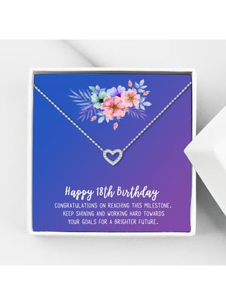 Anavia Happy 18th Birthday for Girls, Pearl Necklace Birthday Gift