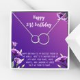 thumbnail image 1 of Anavia Happy 21st Birthday Gifts Stainless Steel Fashion Necklace Birthday Card Jewelry Gift for Her, Birthday Gift for Daughter-[Silver Infinity Double Ring, Royal Purple Gift Card], 1 of 3