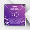 thumbnail image 1 of Anavia Happy 40st Birthday Gifts Stainless Steel Fashion Necklace Birthday Card Jewelry Gift for Her, Birthday Gift for Mom-[Silver Infinity Double Ring, Royal Purple Gift Card], 1 of 3