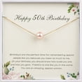 thumbnail image 1 of Anavia Happy 50th Birthday Gift for Grandma, Fifty Birthday Pearl Necklace Gifts for Nana-[Pink Pearl + Gold Chain], 1 of 6