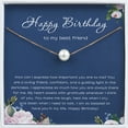 thumbnail image 1 of Anavia Happy Birthday to My Best Friend, Birthday Gift Pearl Necklace for Best Friend, BFF Necklace-[White Pearl + Gold Chain], 1 of 1