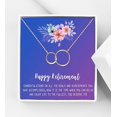 thumbnail image 1 of Anavia Happy Retirement Necklace, Retirement Gifts for Women, Retirement Party Gifts for Retired Teacher Nurse Friend Coworker-[Rose Gold Infinity Double Ring,Blue-Purple Gift Card], 1 of 15