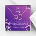 thumbnail image 1 of Anavia I'm Sorry, Apology Gift Card Necklace, Apology Gifts for Her, Sorry Quote Apology Gifts for Wife, Forgiveness Gift for Girlfriend-[Rose Gold Infinity Double Ring, Royal Purple Gift Card], 1 of 3