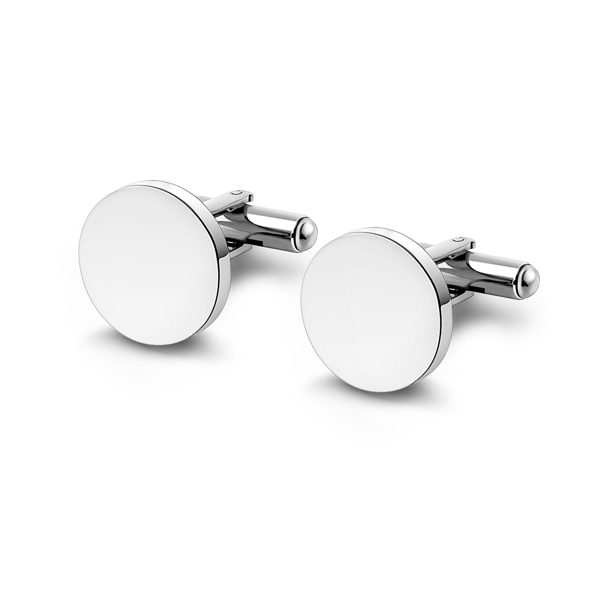 Anavia Jewelry Stainless Steel Classic Tuxedo Shirt Cufflinks for Men, Suitable for Wedding Anniversary Business and Daily Life, Valentines Day Gift For Him - [Silver, a pair Cufflinks]