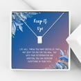 thumbnail image 1 of Anavia Keep It Up Card Gift Jewelry, Inspirational Card Necklace, Cheer up Gift, Encouragement Gift for Friend-[Silver Cube, Blue-Orange Gift Card], 1 of 3