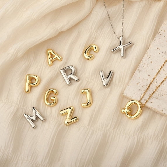 Anavia Letter M Dainty Initial Necklaces for Women Girls Balloon Letter Jewelry for Mom Birthday Gift Best Friend Gift