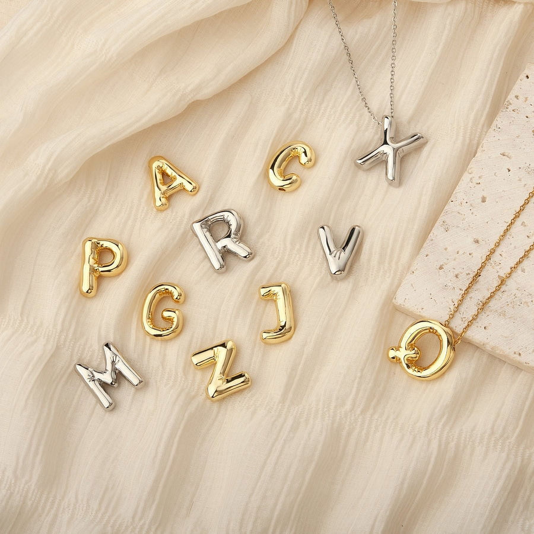 Anavia Letter U Dainty Initial Necklaces for Women Girls Balloon Letter Jewelry for Mom Birthday Gift Best Friend Gift
