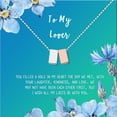thumbnail image 1 of Anavia To My Lover Necklace Gift, Lover Birthday Gift, Valentines's Day Gift, Proposal Gift, Card Gift for Girlfriend-[Silver and Rose Gold Double Cube, Bright Blue Gift Card], 1 of 7