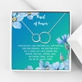 thumbnail image 1 of Anavia Maid of Honor Necklace Gift, Maid of Honor Sister Gift, Maid Of Honor Card for Girls, Wedding Gifts Jewelry Necklace-[Silver Infinity Double Ring, Bright Blue Gift Card], 1 of 3