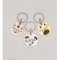 thumbnail image 1 of Anavia Metal Stainless Steel Round Name - Animal Face Birthday Holiday Christmas Engraved Dog Cat ID Tag, Rose Gold, 1 of 17