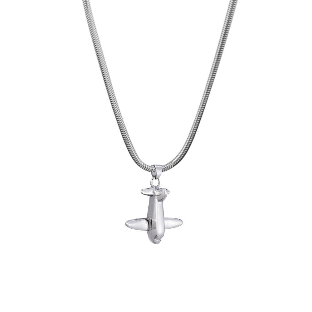 Anavia Mini Airplane Cremation Urn Pendant Memorial Jewelry with
