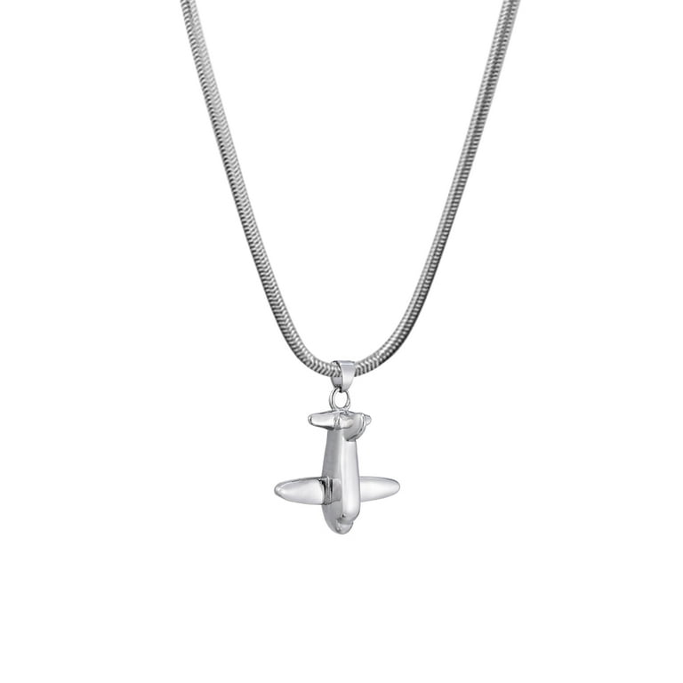 Anavia Mini Airplane Cremation Urn Pendant Memorial Jewelry with