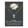 thumbnail image 1 of Anavia Mini Cube Cremation Jewelry Stainless Steel Keepsake Memorial Urn Necklace for Human with"Gone, yet not forgotten" Comfort Card-[Silver], 1 of 3