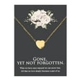thumbnail image 1 of Anavia Mini Heart Cremation Jewelry Stainless Steel Keepsake Memorial Urn Necklace for Human with"Gone, yet not forgotten" Comfort Card-[Gold], 1 of 3