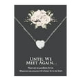 thumbnail image 1 of Anavia Mini Heart Cremation Jewelry Stainless Steel Keepsake Memorial Urn Necklace for Human with"Until We Meet Again" Comfort Card-[Silver], 1 of 3