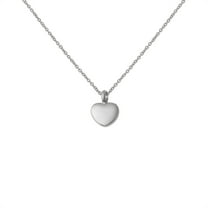 Anavia Mini Heart Urn Pendant Necklace, Pet Cremation Jewelry, Memorial Jewelry Urn For Dog/Cat Ashes Pet Loss Gift - [Silver Necklace]