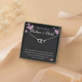 thumbnail image 1 of Anavia Mother And Child Jewelry, 925 Sterling Silver Double Heart Necklace Gift, Bonus Child's Birthday, Graduation Card Gift, 1 of 5