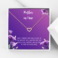 thumbnail image 1 of Anavia Mother in Law Gift, Mother of the Groom Gift, Jewelry and Card Gift for Mother in Law, Mother's Day Gift, Necklace and Card Gift [Rose Gold Heart,Purple Gradient], 1 of 3