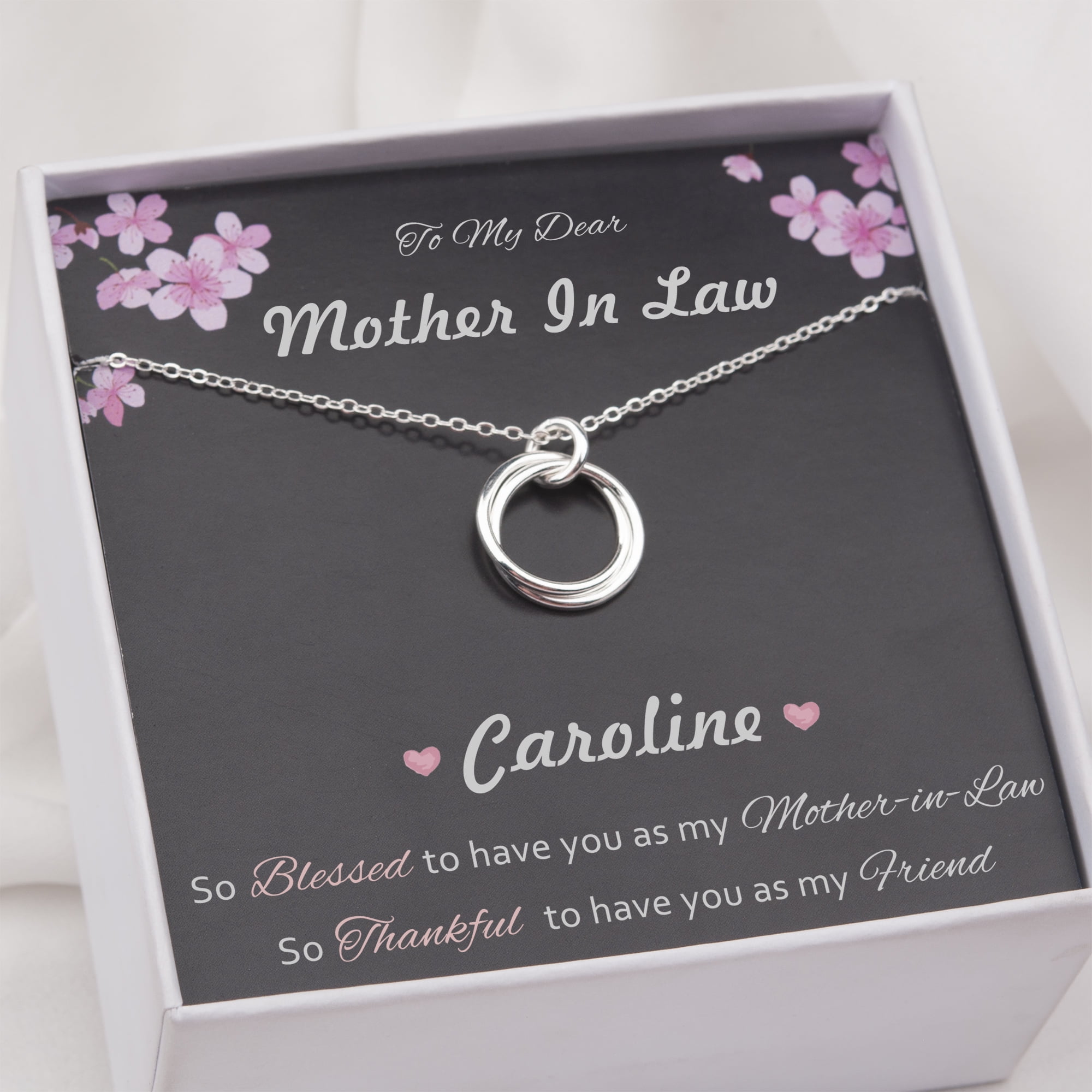 Anavia Mother in Law Gift Necklace, 925 Sterling Silver Necklace Birthday Gift for Mother in Law, Thank You Gift for Mother in Law