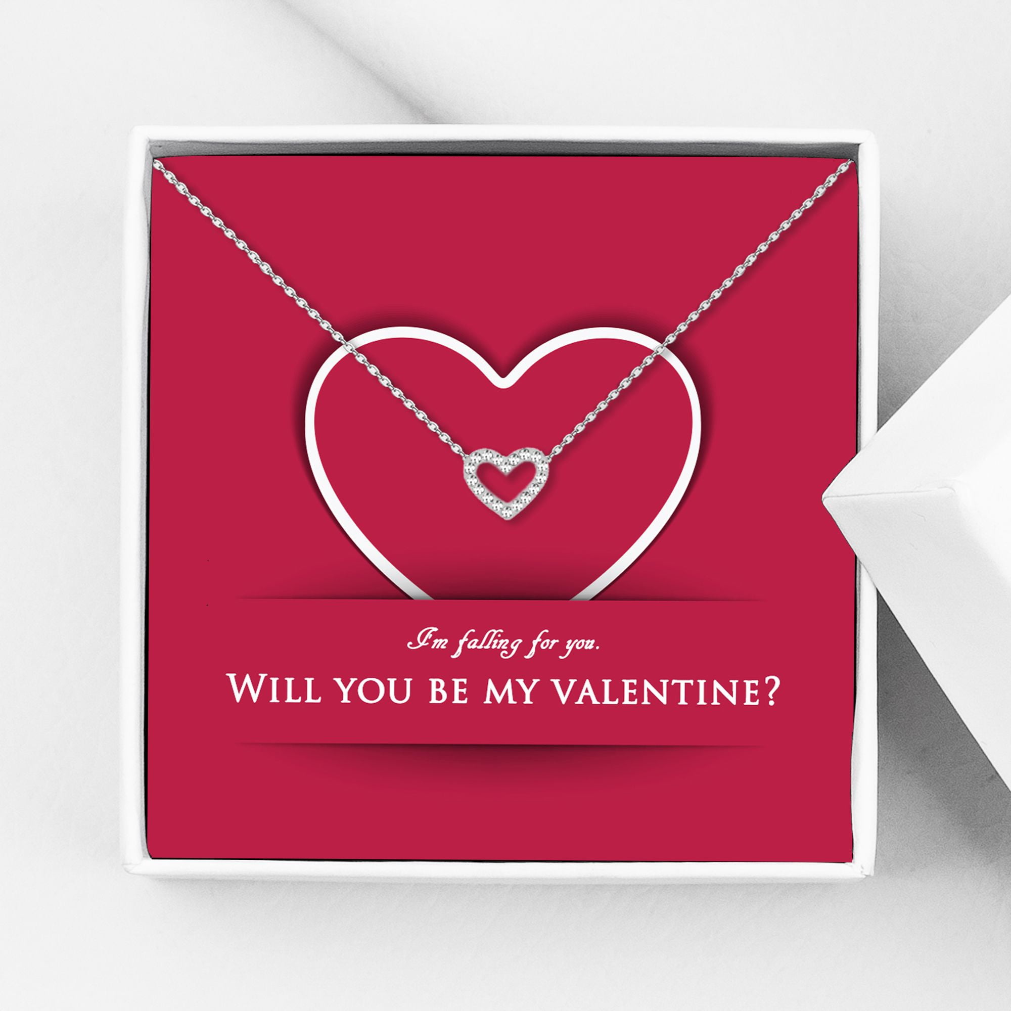 Anavia Mother's Day Gift for Mom, Love Confession Gifts, Gift for Women, Gifts for Mom, Heart Necklace, Gifts for Wife, Gift for Girlfriend, Girlfriend Gift - [Silver]