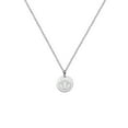 thumbnail image 1 of Anavia Mother's Day Gift for Mom Round Silver Polished Stainless Steel Mini Lotus Necklace with Free Gift Box [Silver], 1 of 9