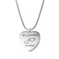 thumbnail image 1 of Anavia My Grandma My Friend Heart Cremation Urn For Human Ashes Necklace with Free Funnel Kit and Velvet Jewelry Box, 1 of 5