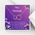 thumbnail image 1 of Anavia New Beginnings Gift Card for Her, New Job Gift, New Relationship Gift Card, Cheer up Gift Necklace, Encouragement Gift for Daughter-[Rose Gold Infinity Double Ring, Royal Purple Gift Card], 1 of 3