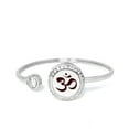 thumbnail image 1 of Anavia Ohm Om Aum Yoga Rhinestones Aromatherapy Jewelry Essential Oil Bangle with Gift Box, 1 of 7